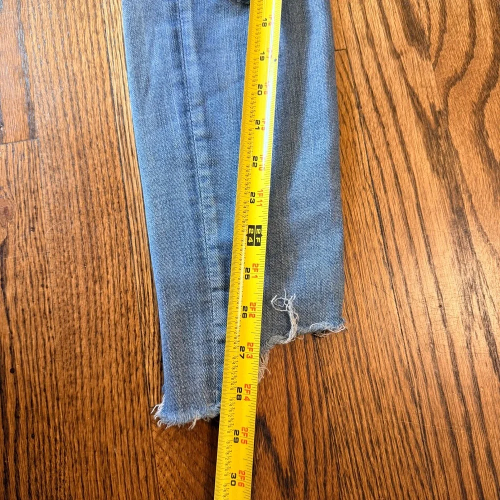 American Eagle Hi-Rise Jegging Distressed‎ Skinny Jeans 4 Medium Wash Blue